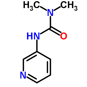 N,N-二甲基-n-3-吡啶-脲結(jié)構(gòu)式_13607-03-9結(jié)構(gòu)式