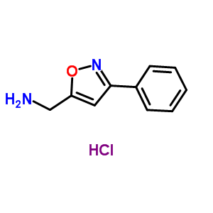 (3-Phenylisoxazol-5-yl)methylaminehydrochloride Structure,13608-55-4Structure