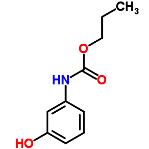 Propyl (3-hydroxyphenyl)carbamate Structure,13683-91-5Structure