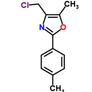 4-(Chloromethyl)-5-methyl-2-(4-methylphenyl)-1,3-oxazole Structure,137090-44-9Structure