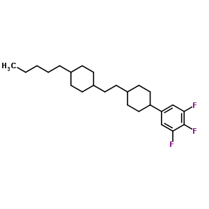 1,2,3-Trifluoro-5-(4-(2-(4-pentylcyclohexyl)ethyl)cyclohexyl)benzene Structure,137529-56-7Structure