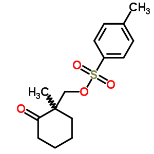 2-Methyl-2-[(4-methylphenyl)sulfonyloxymethyl]cyclohexan-1-one Structure,13756-93-9Structure