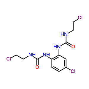 3-[5-Chloro-2-(2-chloroethylcarbamoylamino)phenyl]-1-(2-chloroethyl)urea Structure,13908-66-2Structure