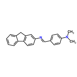 4-(9H-fluoren-2-yliminomethyl)-n,n-dimethyl-aniline Structure,13924-53-3Structure