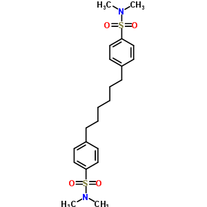 4-[6-[4-(Dimethylsulfamoyl)phenyl]hexyl]-n,n-dimethyl-benzenesulfonamide Structure,13952-55-1Structure