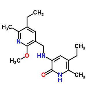 5-Ethyl-3-[[(5-ethyl-2-methoxy-6-methyl-3-pyridinyl)methyl]amino]-6-methyl-2(1h)-pyridinone Structure,139547-89-0Structure