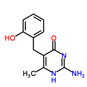 2-Amino-5-[(2-hydroxyphenyl)methyl]-6-methyl-1h-pyrimidin-4-one Structure,14018-02-1Structure