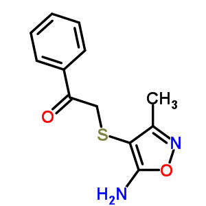 2-(5-Amino-3-methylisoxazol-4-ylthio)-1-phenylethanone Structure,140454-99-5Structure