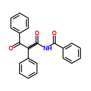 Benzenepropanamide,n-benzoyl-b-oxo-a-phenyl- Structure,14072-63-0Structure