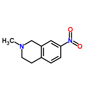 1,2,3,4-Tetrahydro-2-methyl-7-nitroisoquinoline Structure,14097-35-9Structure