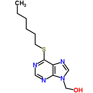 9H-purine-9-methanol,6-(hexylthio)- Structure,14133-10-9Structure