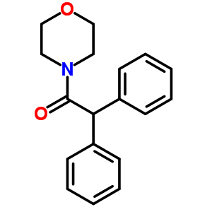 1-(4-嗎啉)-2,2-二苯基-乙酮結構式_14135-68-3結構式