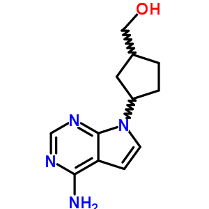 Cyclopentanemethanol,3-(4-amino-7h-pyrrolo[2,3-d]pyrimidin-7-yl)-, cis-(9ci) Structure,14168-08-2Structure