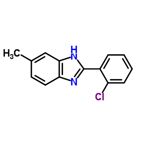 2-(2-Chlorophenyl)-5-methyl-1h-benzoimidazole Structure,14225-76-4Structure