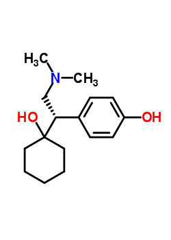 4-[(1S)-2-(二甲基氨基)-1-(1-羥基環(huán)己基)乙基]苯酚結(jié)構(gòu)式_142761-12-4結(jié)構(gòu)式