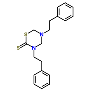 2H-1,3,5-thiadiazine-2-thione,tetrahydro-3,5-bis(2-phenylethyl)- Structure,14318-37-7Structure