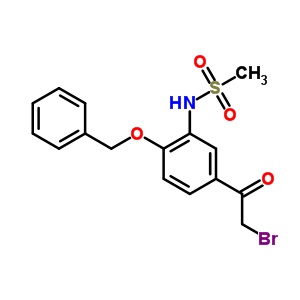 N-(2-(benzyloxy)-5-(2-bromoacetyl)phenyl)methanesulfonamide Structure,14347-25-2Structure