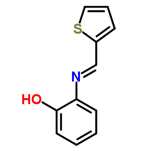 Phenol,2-[(2-thienylmethylene)amino]- Structure,1435-04-7Structure