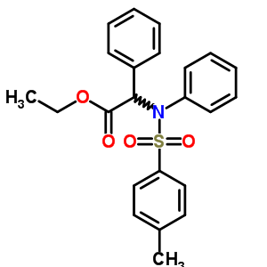 Benzeneacetic acid, a-[[(4-methylphenyl)sulfonyl]phenylamino]-,ethyl ester Structure,14370-79-7Structure