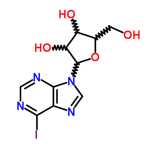 9H-purine, 6-iodo-9-b-d-ribofuranosyl- Structure,14426-53-0Structure