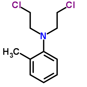 Benzenamine,n,n-bis(2-chloroethyl)-2-methyl- Structure,1448-51-7Structure