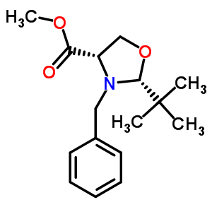 (2R,4s)-n-benzyl-2-t-butyloxazolidine-4-carboxylic acid, methyl ester Structure,145451-89-4Structure