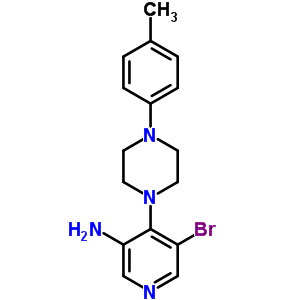 3-Pyridinamine,5-bromo-4-[4-(4-methylphenyl)-1-piperazinyl]- Structure,14549-72-5Structure