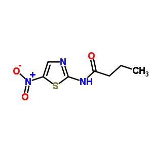 Butanamide,n-(5-nitro-2-thiazolyl)- Structure,14645-50-2Structure