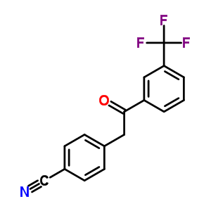 4-{2-氧代-2-[3-(三氟甲基)苯基]乙基}苯甲腈結(jié)構(gòu)式_146653-56-7結(jié)構(gòu)式