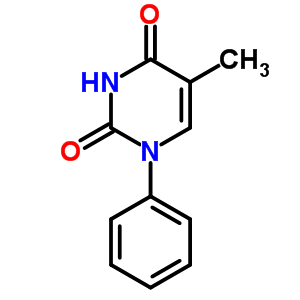 2,4(1H,3h)-pyrimidinedione, 5-methyl-1-phenyl- Structure,1484-93-1Structure