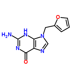 6H-purin-6-one,2-amino-9-(2-furanylmethyl)-1,9-dihydro- Structure,14937-74-7Structure