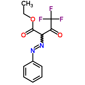 Butanoic acid,4,4,4-trifluoro-3-oxo-2-(2-phenyldiazenyl)-, ethyl ester Structure,1494-99-1Structure