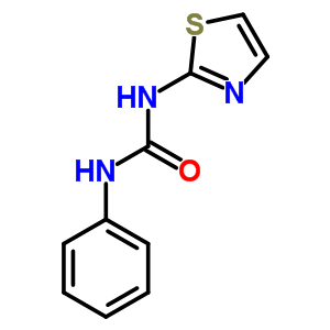 n-苯基-n-2-噻唑-脲結(jié)構(gòu)式_14954-35-9結(jié)構(gòu)式