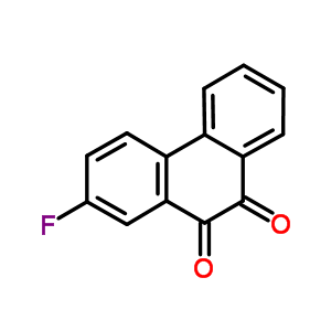 9,10-Phenanthrenedione,2-fluoro- Structure,1496-13-5Structure