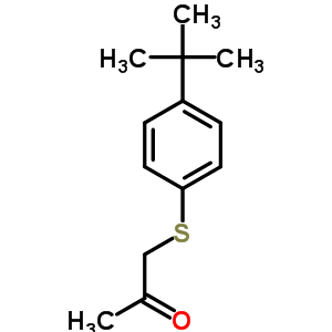 2-Propanone,1-[[4-(1,1-dimethylethyl)phenyl]thio]- Structure,15084-80-7Structure