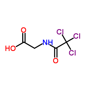 2-[(2,2,2-Trichloroacetyl)amino]acetic acid Structure,15166-50-4Structure