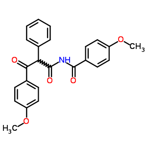 Benzenepropanamide,4-methoxy-n-(4-methoxybenzoyl)-b-oxo-a-phenyl- Structure,15231-12-6Structure