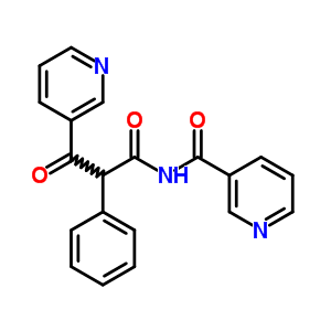 3-Pyridinepropanamide, b-oxo-a-phenyl-n-(3-pyridinylcarbonyl)- Structure,15231-14-8Structure