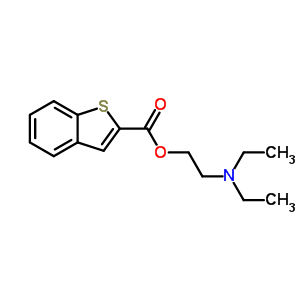 Benzo[b]thiophene-2-carboxylicacid, 2-(diethylamino)ethyl ester Structure,15272-63-6Structure