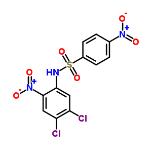 Benzenesulfonamide,n-(4,5-dichloro-2-nitrophenyl)-4-nitro- Structure,15312-13-7Structure