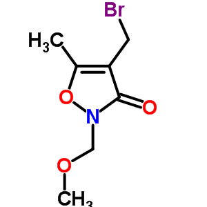 4-Bromomethyl-2-methoxymethyl-5-methylisoxazolin-3-one Structure,153201-10-6Structure