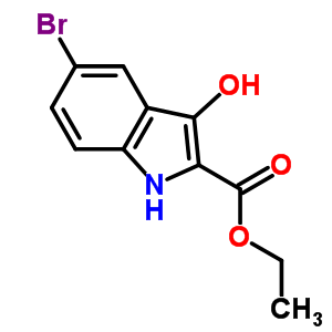 5-Bromo-3-hydroxy-1h-indole-2-carboxylic acid ethyl ester Structure,153501-30-5Structure