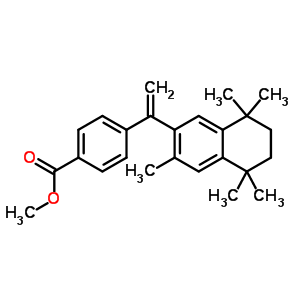 Benzoic acid, 4-[1-(5,6,7,8-tetrahydro-3,5,5,8,8-pentamethyl-2-naphthalenyl)ethenyl]-, methyl ester Structure,153559-48-9Structure