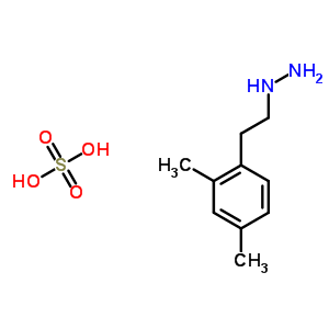 2,4-Dimethyl-beta-phenylethylhydrazine dihydrogen sulfate Structure,154-99-4Structure