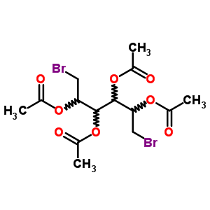 1,6-Dibromo-1,6-dideoxy-d-mannitol 2,3,4,5-tetraacetate Structure,15410-49-8Structure