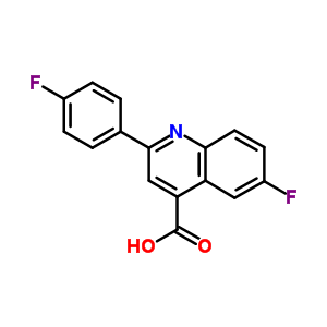 6-氟-2-(4-氟苯基)-4-喹啉羧酸結(jié)構(gòu)式_1543-31-3結(jié)構(gòu)式