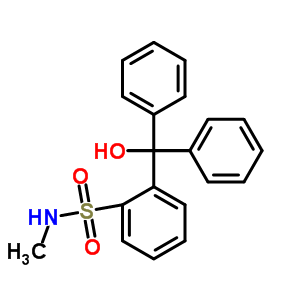 Benzenesulfonamide,2-(hydroxydiphenylmethyl)-n-methyl- Structure,15448-93-8Structure