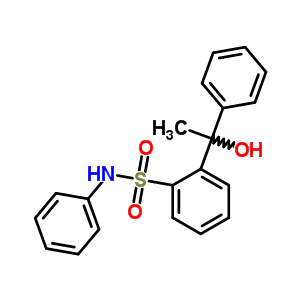 Benzenesulfonamide,2-(1-hydroxy-1-phenylethyl)-n-phenyl- Structure,15448-96-1Structure