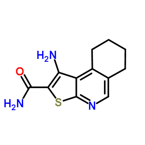 1-Amino-6,7,8,9-tetrahydrothieno[2,3-c]isoquinoline-2-carboxamide Structure,155412-95-6Structure