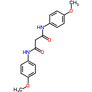 Propanediamide,n1,n3-bis(4-methoxyphenyl)- Structure,15589-58-9Structure